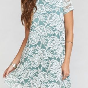 Show Me Your Mumu Lovers Lace Em Mini Dress